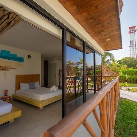 Kabanas & Beach Club Ojo De Agua Puerto Morelos Exteriör bild