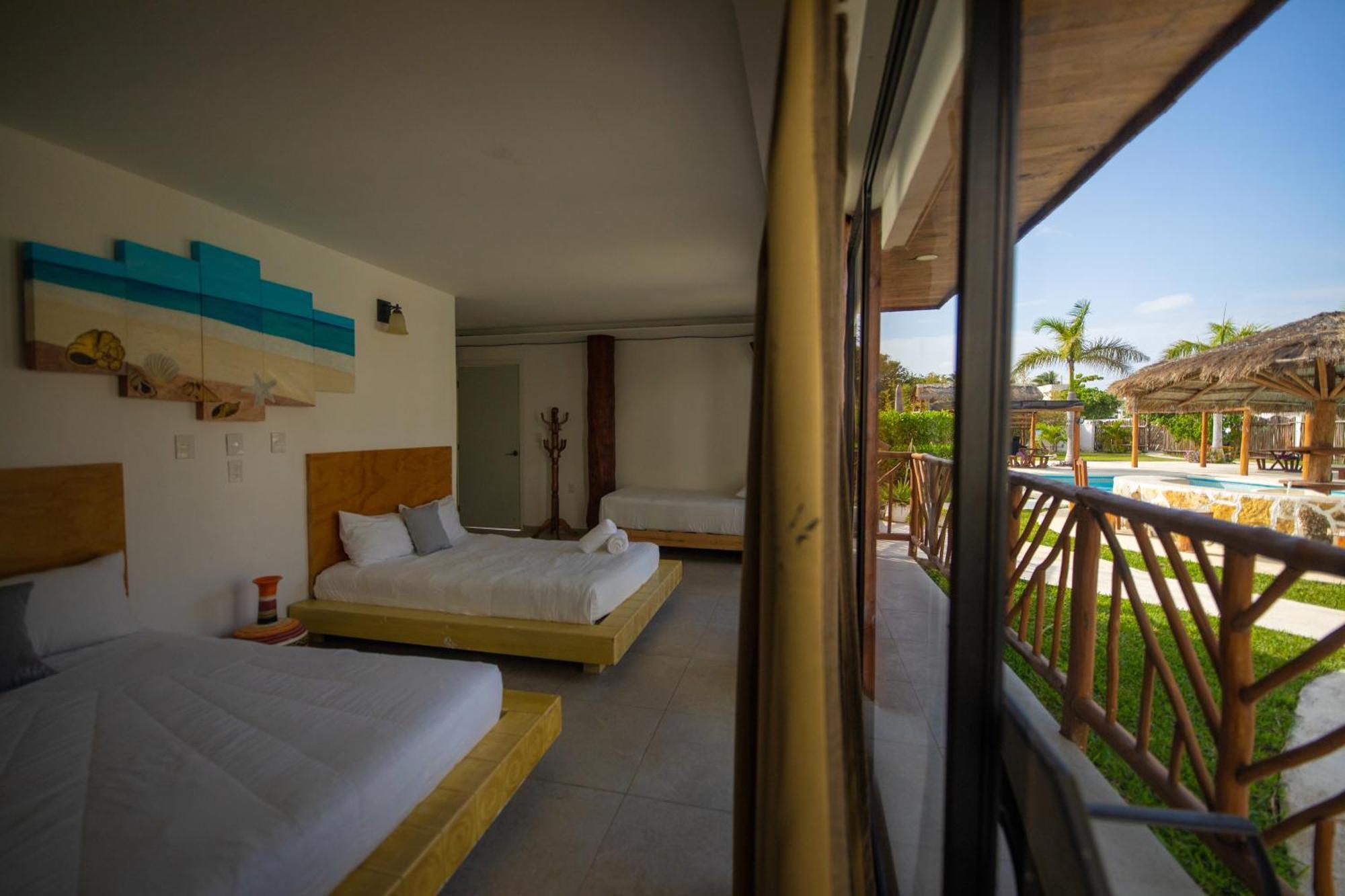 Kabanas & Beach Club Ojo De Agua Puerto Morelos Exteriör bild