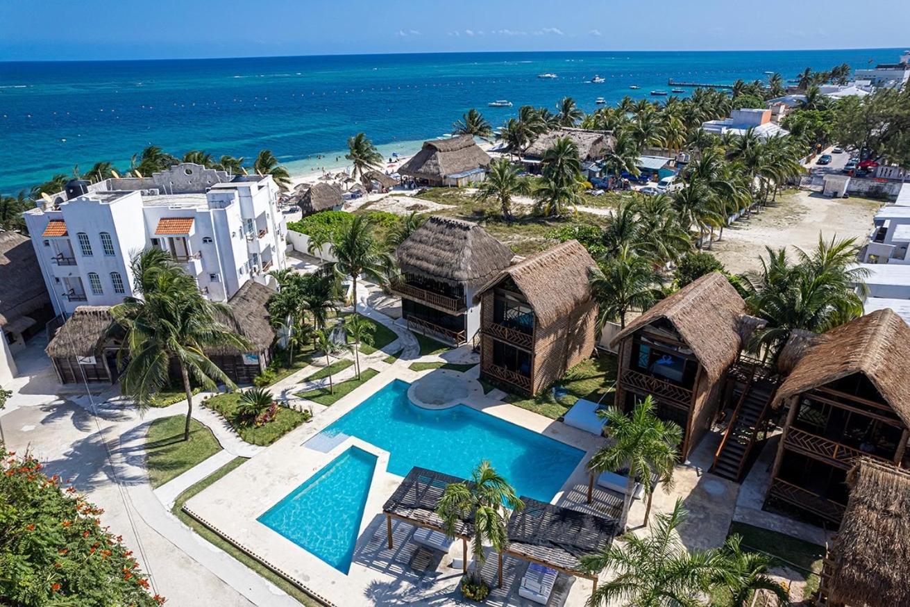 Kabanas & Beach Club Ojo De Agua Puerto Morelos Exteriör bild