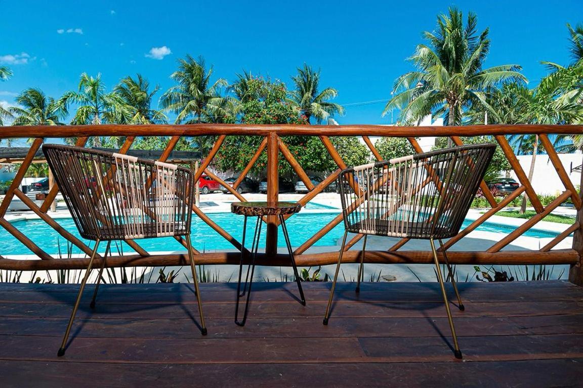 Kabanas & Beach Club Ojo De Agua Puerto Morelos Exteriör bild