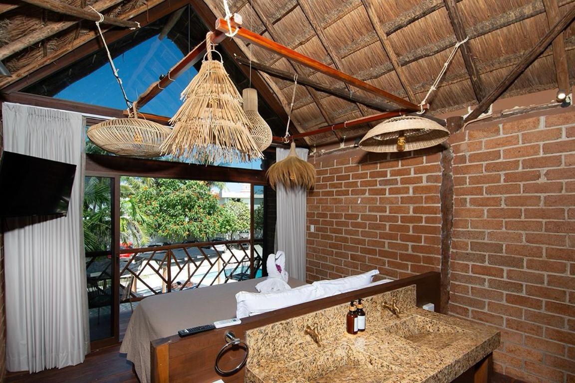 Kabanas & Beach Club Ojo De Agua Puerto Morelos Exteriör bild